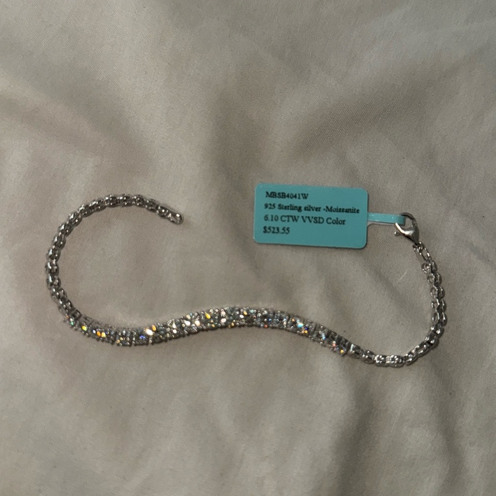 Elegant Silver Tennis Bracelet